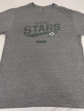 Dallas Stars Grey Graphic T-Shirt XL